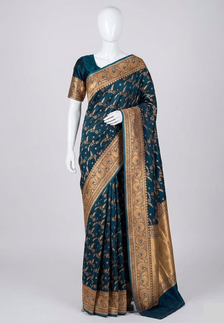 japani silk skin print sharee with blouse piece japani silk skin print sharee with blouse piece