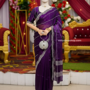 Georgette Embroidery Sharee with Blouse Piece